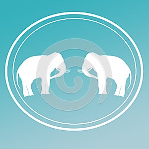 Elephant Wild Animal Trained Animals Illustration Logo Banner Image