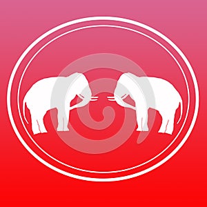 Elephant Wild Animal Trained Animals Illustration Logo Banner Image