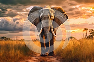 Elephant, Wildlife Photography, Generative AI