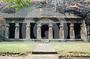 Elephanta Cave Temple facade, Mumbai