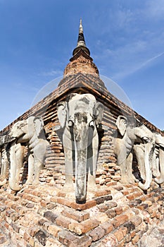 Elephants in Sukhothai