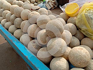 Elephent fruit or Kaitha fruit in the market