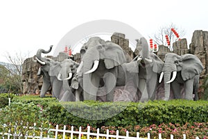 Elephents sculpture