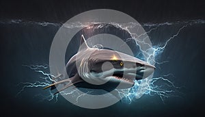 Eletric shark art