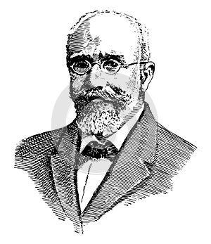 .Eleutherios Venizelos, vintage illustration