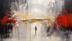 Elevate Ambiance Artistic Digital Backdrops and Evocative Wall Art Painting