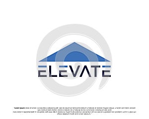ELEVATE modern logo vector TYPOGRAPHY for download