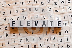 Elevate word concept photo