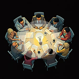 AIGenerated Office Backgrounds & Business-Themed Patterns for Professional Designs