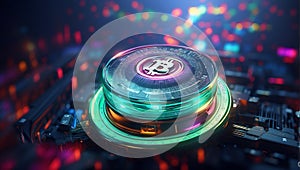transcendent crypto DeFi translations with AI innovation. generative ai photo