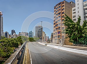 Elevated highway known as Minhocao Elevado Presidente Joao Goulart - Sao Paulo, Brazil photo