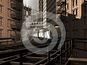 Elevated in Manhattan