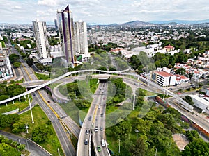 Elevated Perspectives: Drone View of Los Cubos Junction in Guadalajara photo