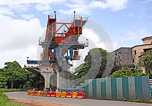 Elevated Road Construction Using Heavy Equipment