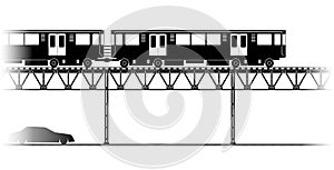 The Elevated Train in Chicago