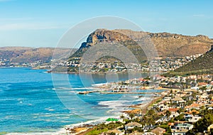 Elevated view of Kalk Bay Harbour in False Bay Cape Town