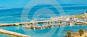 Elevated view of Kalk Bay Harbour in False Bay Cape Town