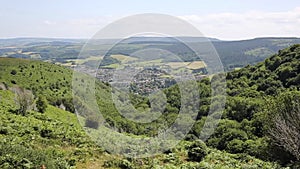 Elevated view of Minehead Somerset England UK in summer