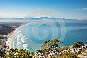 Elevated view of Muizenberg beach Cape Town