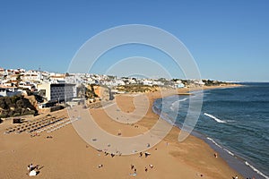 Elevated view of  Praia Dos Pescadores, Albufeira, Algarve, Portugal photo