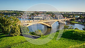 Elevated view of Royal Tweed Bridge in Berwick