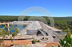 Elevated View of Serpentine Dam