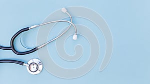 An elevated view of stethoscope