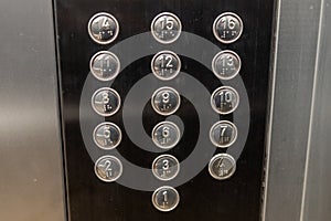 Elevator button panel