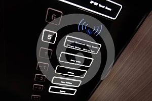 Elevator buttons for each floor Hotel services for the convenience of customers