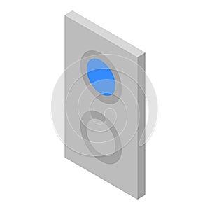 Elevator buttons icon, isometric style