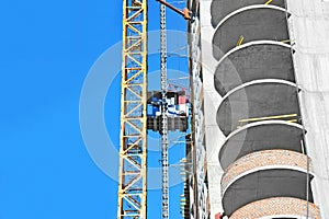 Elevator on construction site