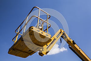 Elevator crane with the sky background