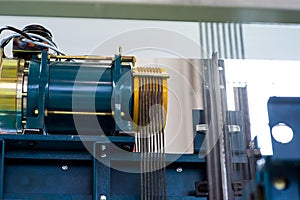 Elevator Installation, Lift Technician Installing a Modern Elevator