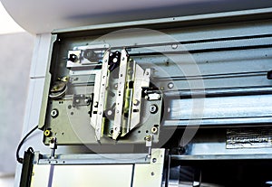 Elevator Installation, Lift Technician Installing a Modern Elevator