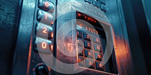 Elevator Interface with Illuminated Buttons