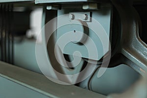 Elevator shaft maintenance. cable control