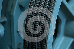 Elevator shaft maintenance. cable control