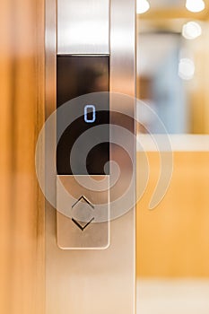 Elevator up and down buttons modern keypad