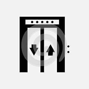 Elevator. vector Simple modern icon design illustration