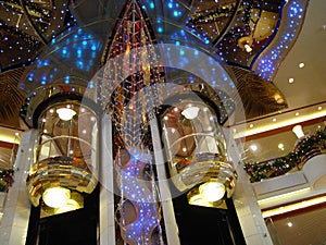 Elevators on cruise ship photo