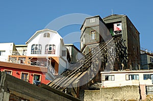 Elevators in Valparaiso, Chile photo