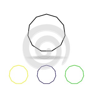 eleventh colored icon. Can be used for web, logo, mobile app, UI, UX