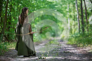 Elf archer from behind