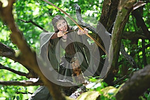 Elf archer with a bow