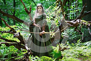 Elf archer with a bow