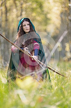 An elf archer with a bow