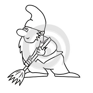 Elf and brush-coloring