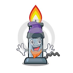 Elf bunsen burner isolated with the cartoon