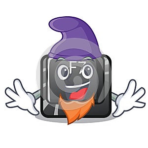 Elf f7 button installed on cartoon keyboard