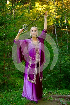 Elf girl with a sword